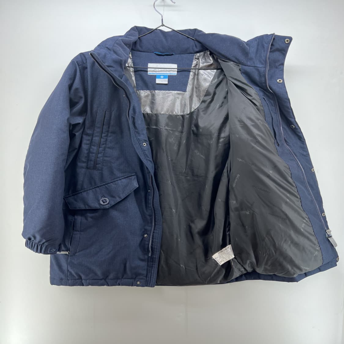 [90] 컬럼비아 여자 네이비 롱 오버핏 다운패딩 자켓 상품이미지7