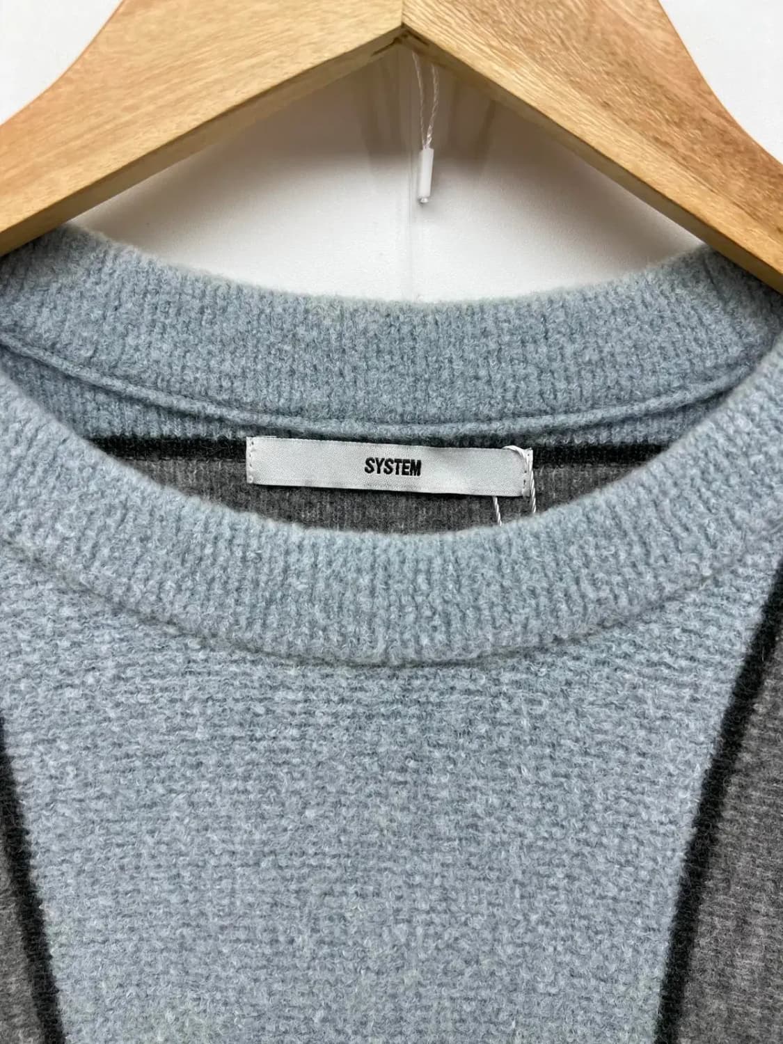 [100] 시스템옴므 모 나일론 알파카 스트라이프 남자 울니트 상품이미지2