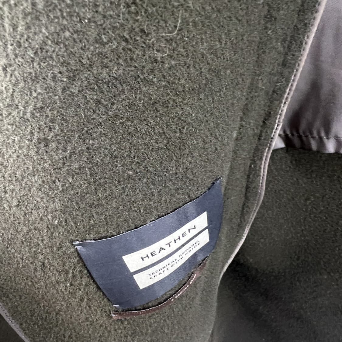 [46] HEATTEN 남자 카키 남자 롱코트자켓 빈티지룩 상품이미지8