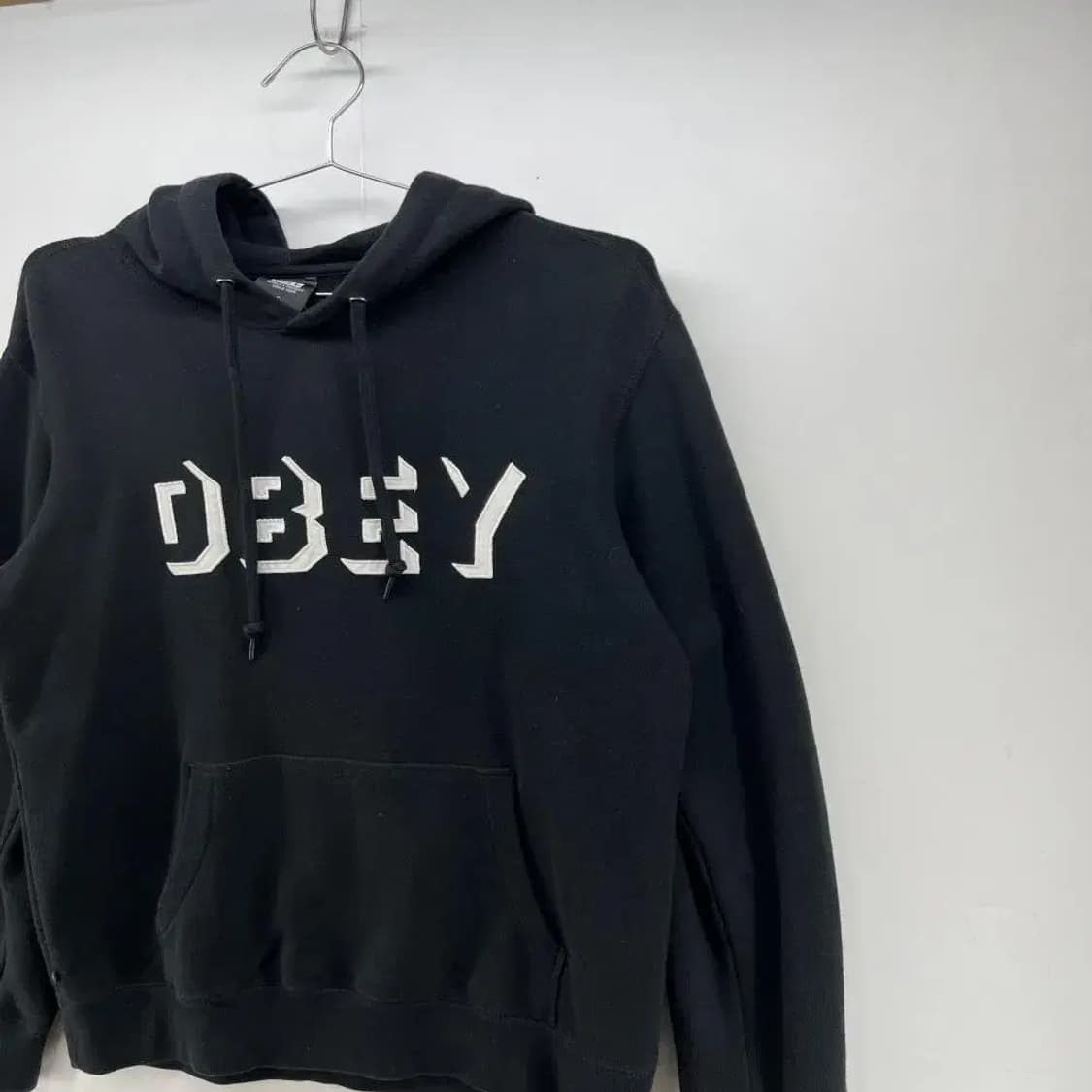 [S] OBEY 오베이 블랙 오버핏 후드티셔츠 세컨핸드 빈티지 후디 상품이미지2