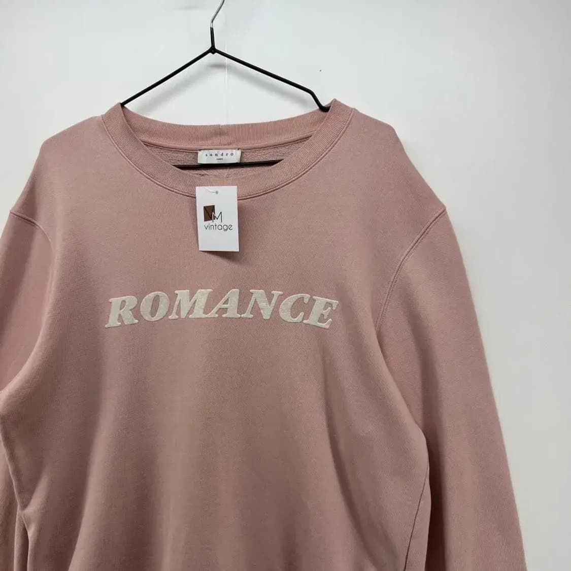 우먼스 [1] 산드로 ROMANCE 맨투맨 빈티지 핑크맨투맨 상품이미지2