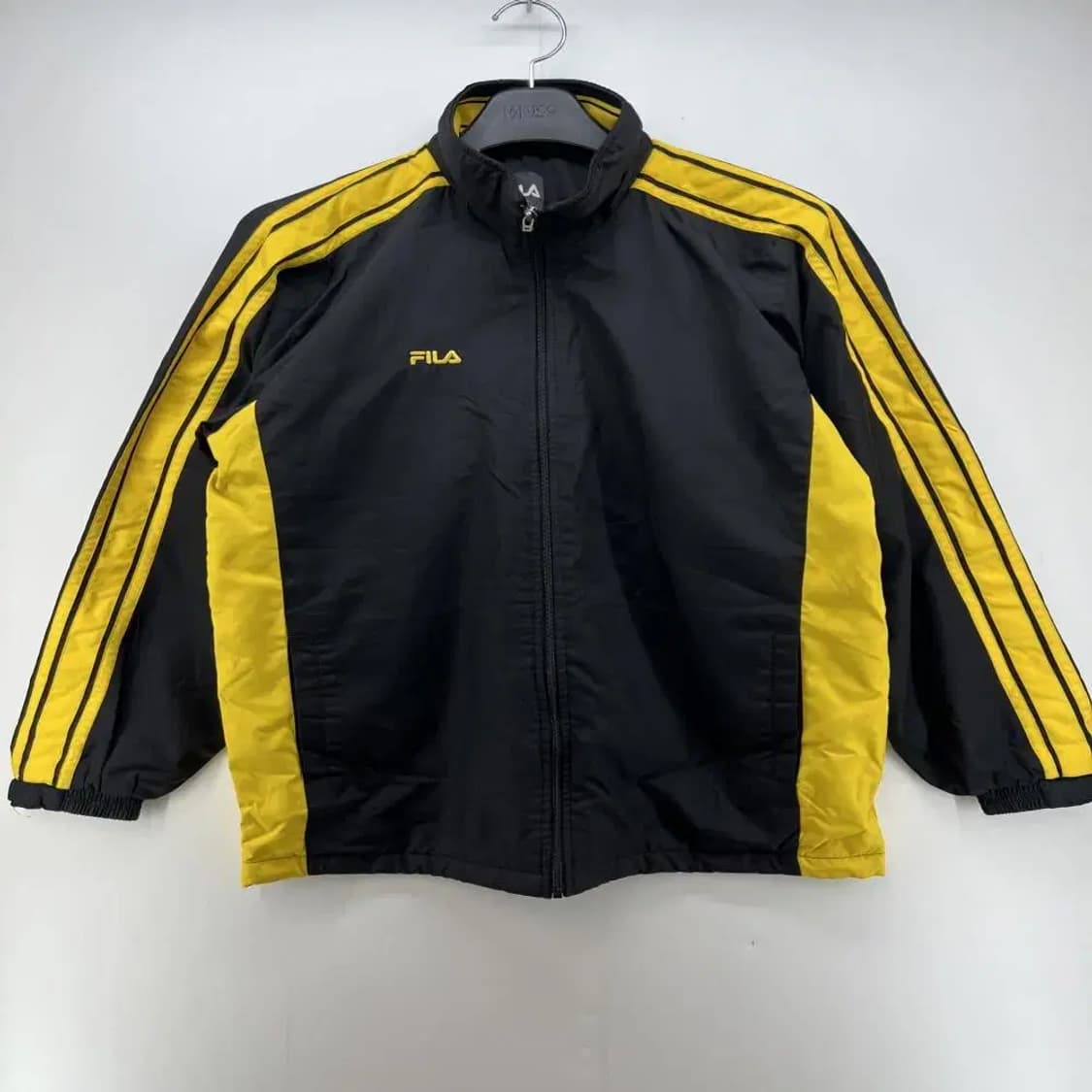 [170] 필라 휠라 사이드라인 여자 주니어 작은사이즈 바람막이자켓 블랙 상품이미지1