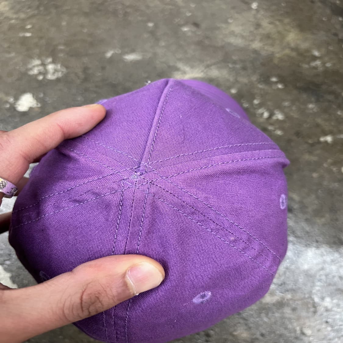 아디다스 오리지널스 로고 불꽃모자 볼캡 바이올렛 상품이미지4