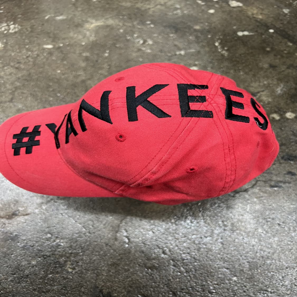 양키스 로고 볼캡 레드 모자 빈티지 상품이미지2