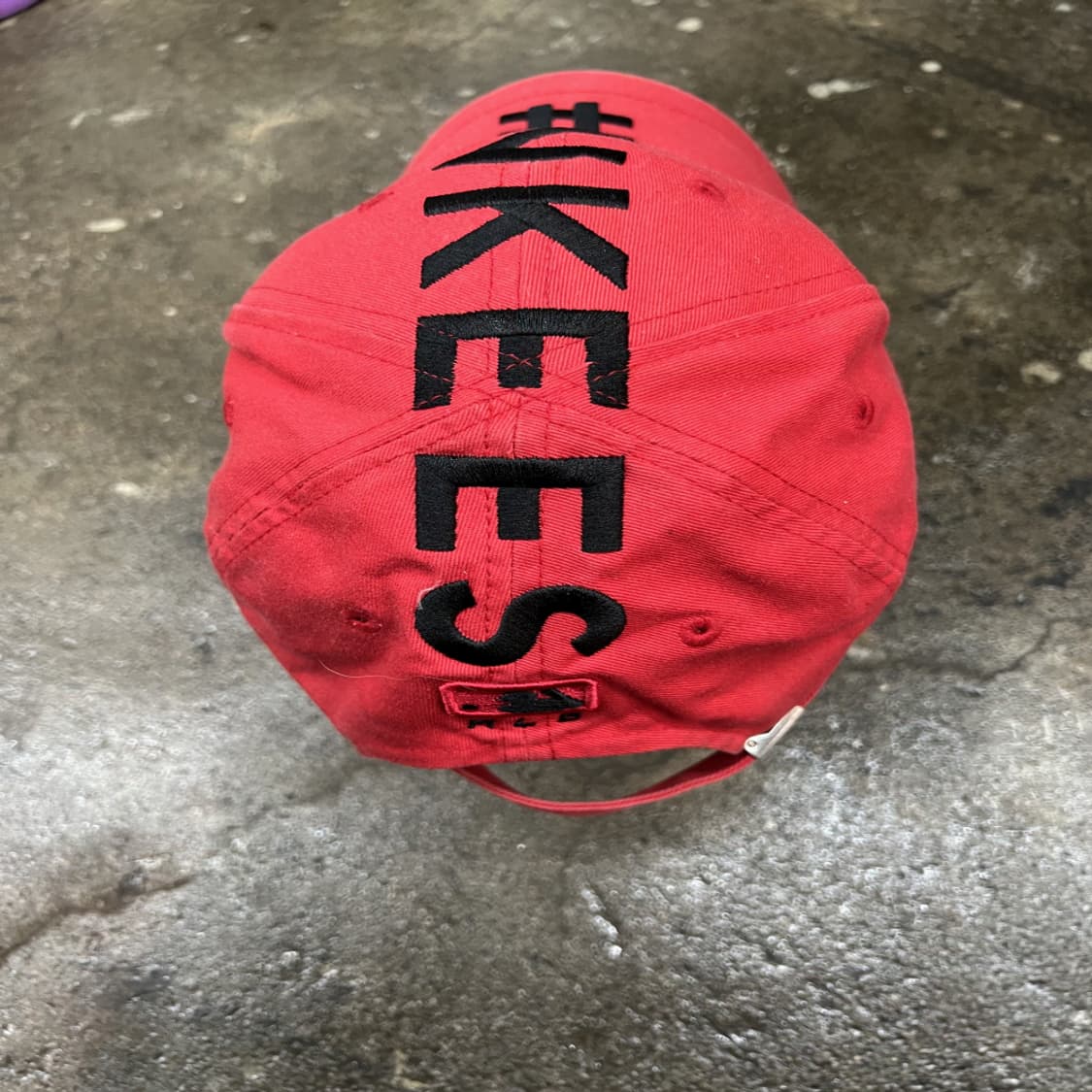 양키스 로고 볼캡 레드 모자 빈티지 상품이미지3