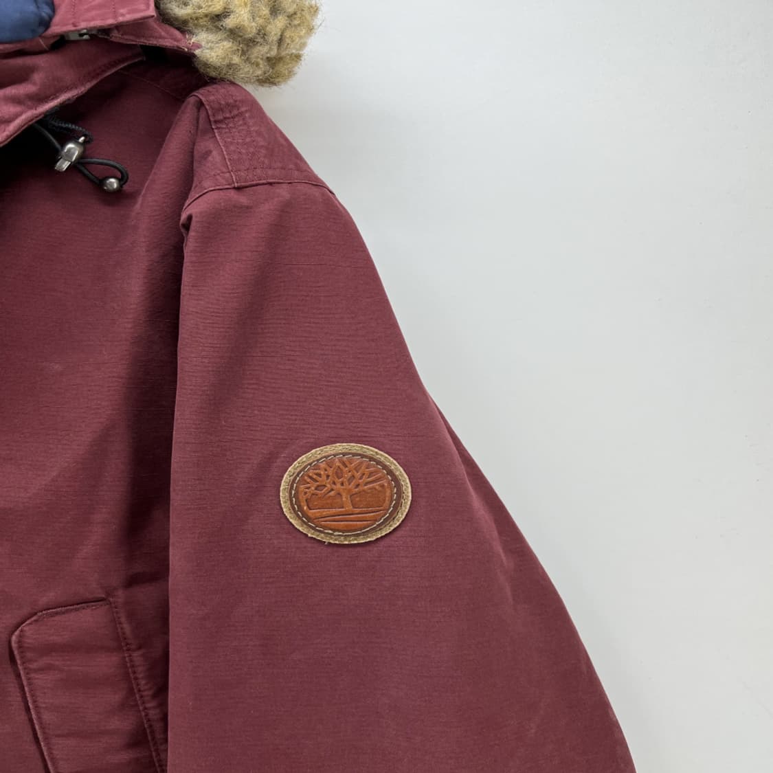 [L] 팀버랜드 롱 패딩 다운자켓 버건디 털패딩자켓 빈티지 상품이미지4