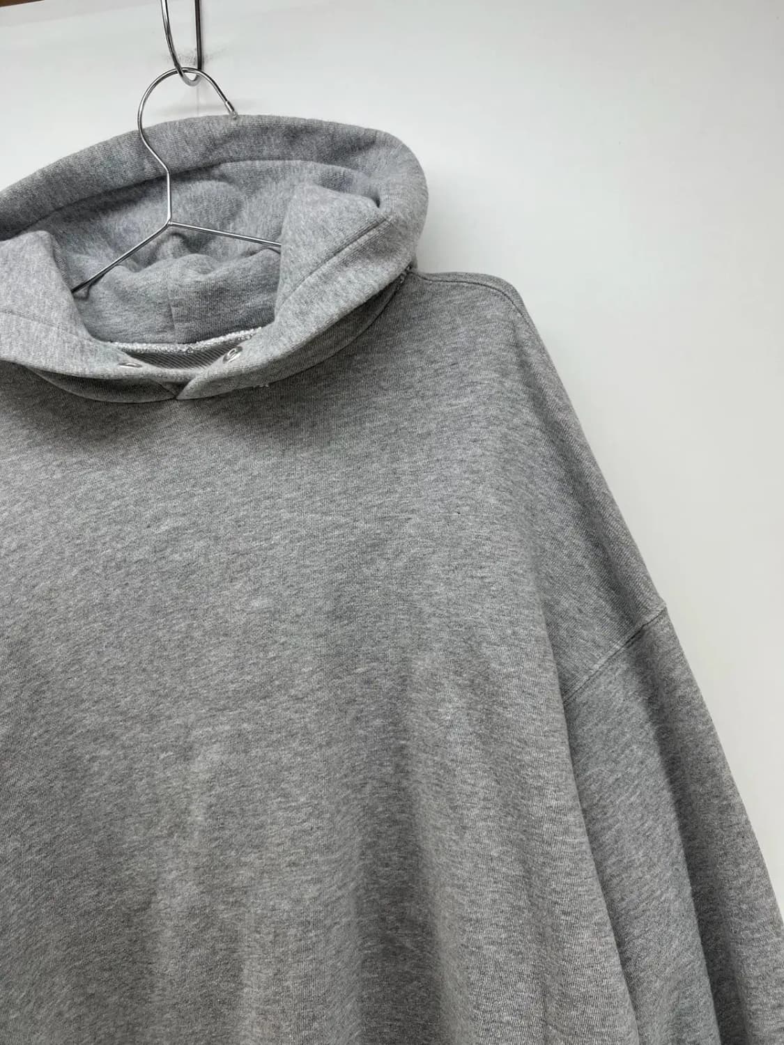 [S] 커버낫 오버핏 그레이 회색 후디 후드티셔츠 빈티지 상품이미지3