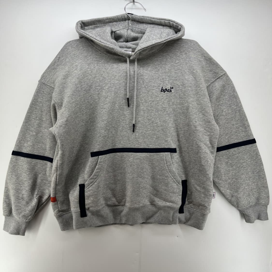 [L] 베드인베드 오버핏 후드티셔츠 빈티지 그레이 회색 상품이미지1