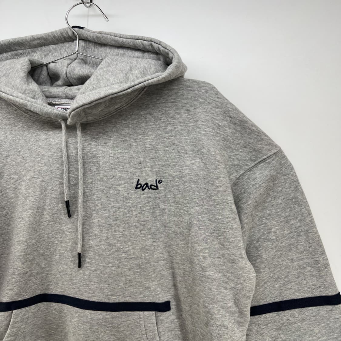 [L] 베드인베드 오버핏 후드티셔츠 빈티지 그레이 회색 상품이미지2
