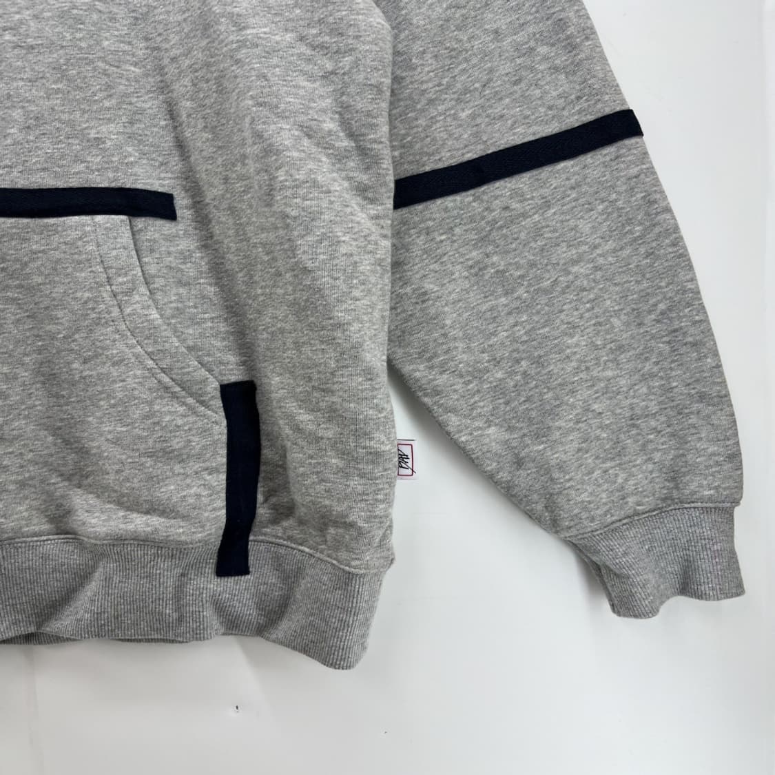 [L] 베드인베드 오버핏 후드티셔츠 빈티지 그레이 회색 상품이미지3