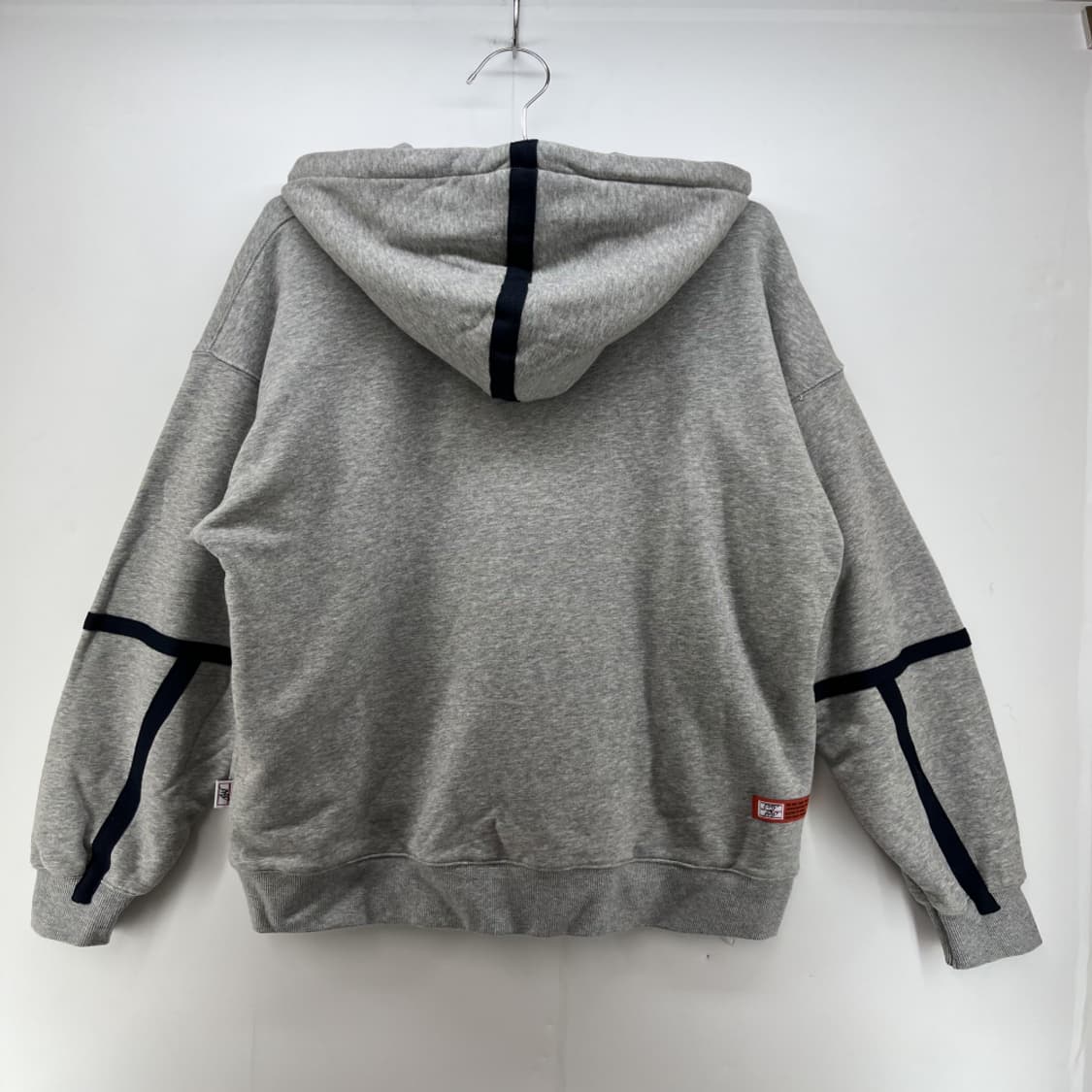 [L] 베드인베드 오버핏 후드티셔츠 빈티지 그레이 회색 상품이미지5