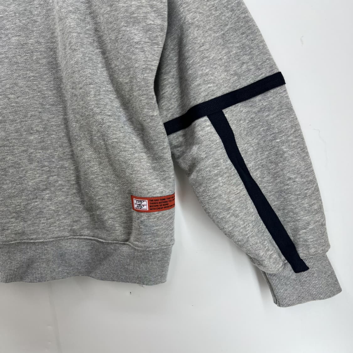 [L] 베드인베드 오버핏 후드티셔츠 빈티지 그레이 회색 상품이미지6