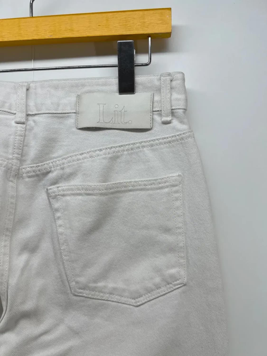 [32] LIT 데님 남자 팬츠 (화이트) 빈티지 슬림팬츠 상품이미지5