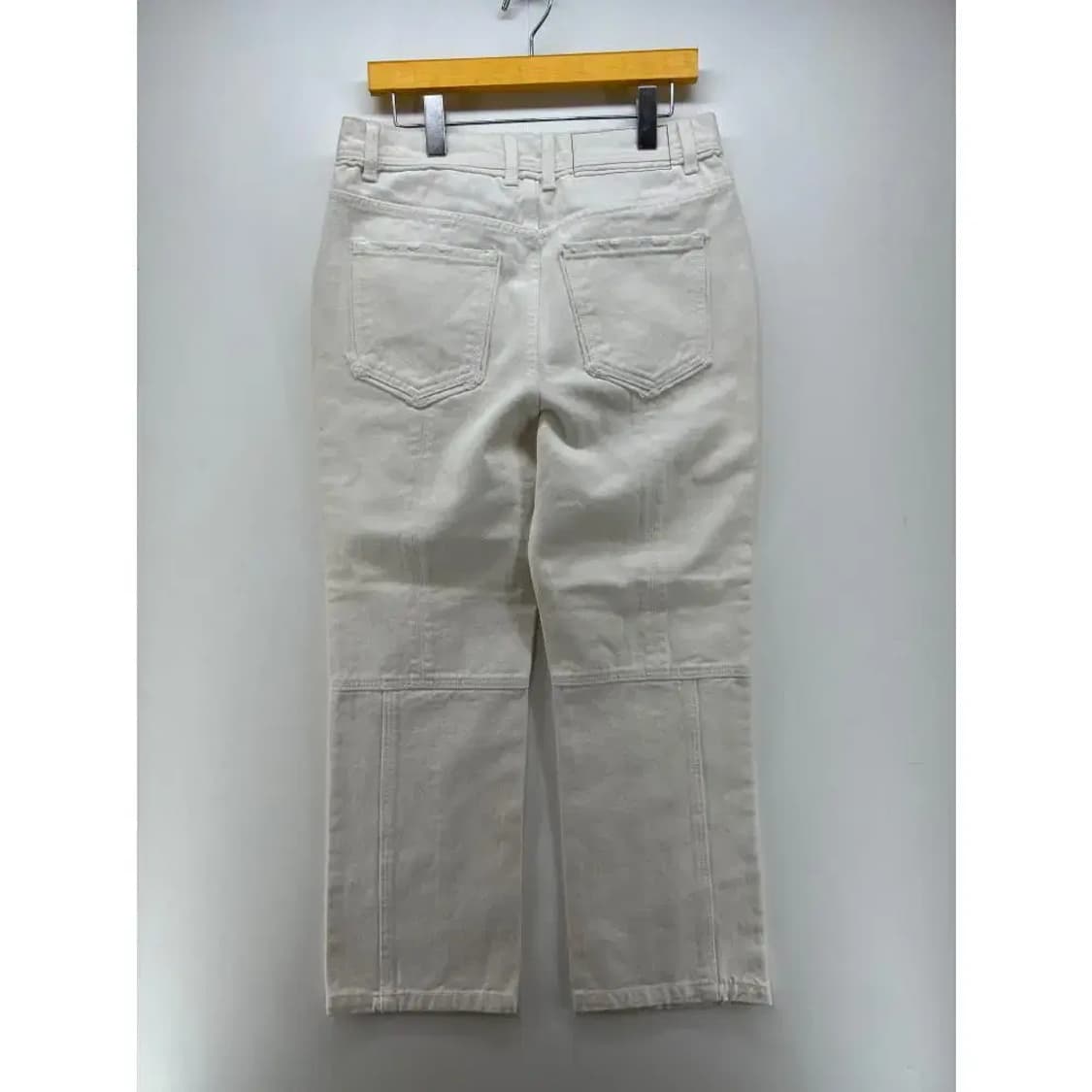 [M] 앤더슨벨 화이트 면바지 데님팬츠 유니크 청바지 빈티지 B그레이드 상품이미지4