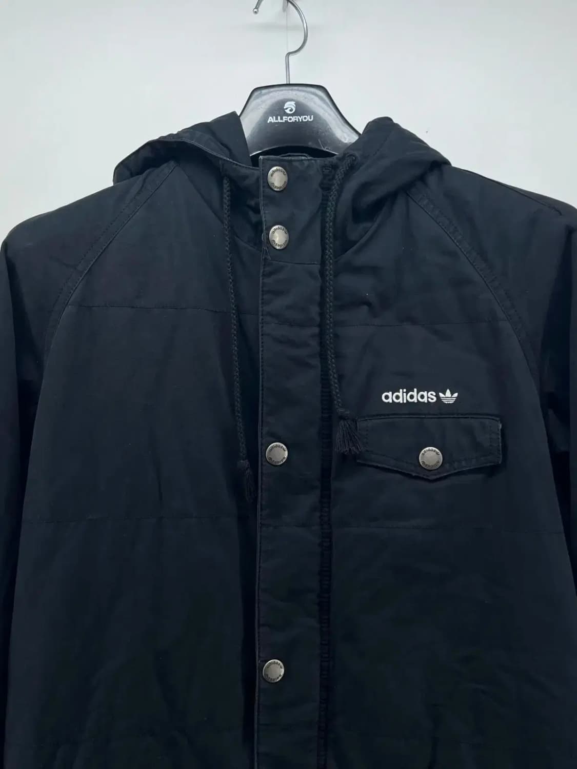 (100) 아디다스 오리지널스 불꽃로고 체크안감 봄파카다운 상품이미지2