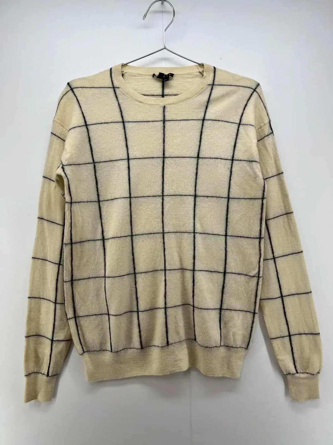 (여자95) 띠어리 빈티지 스트라이프 체크 모 니트웨어 상품이미지1