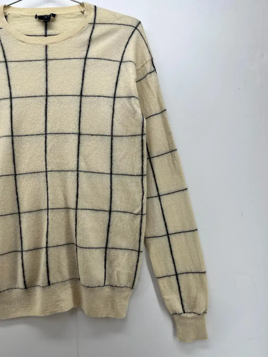 (여자95) 띠어리 빈티지 스트라이프 체크 모 니트웨어 상품이미지3