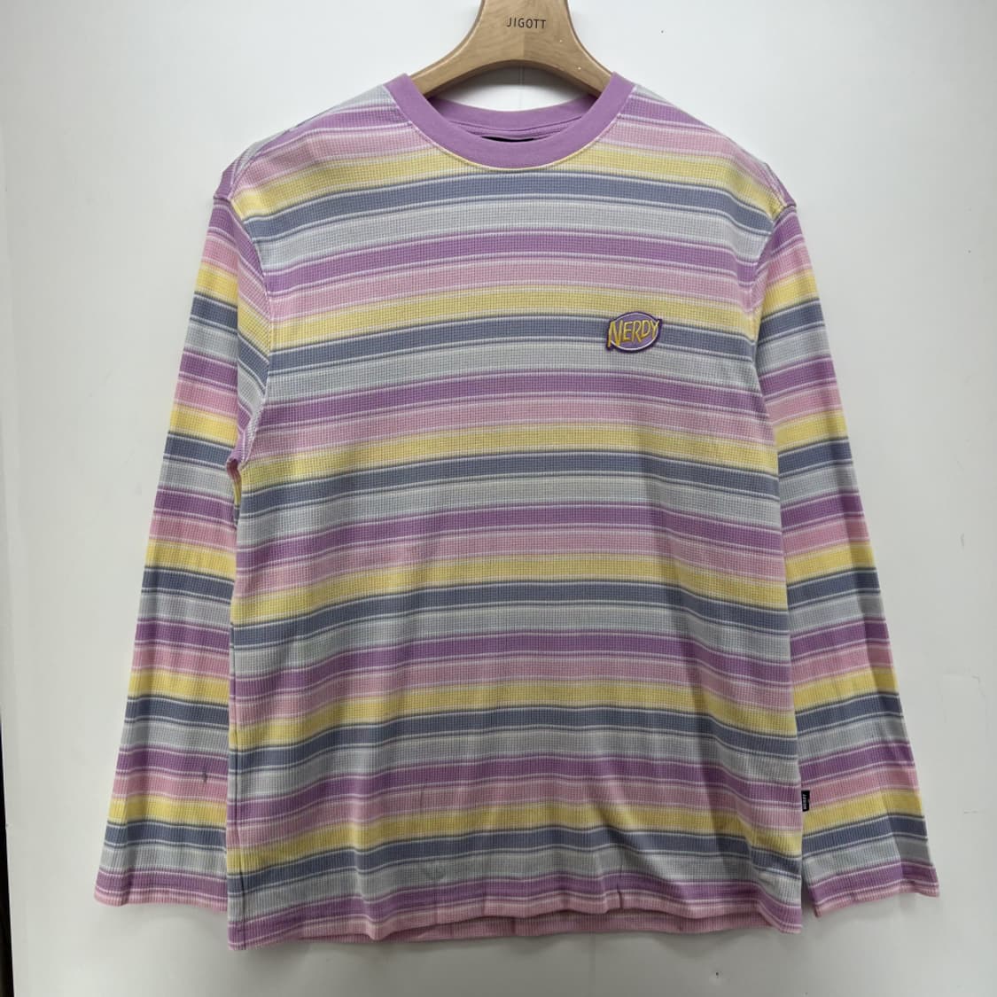 [m] 널디 멀티컬러 스트라이프 긴팔티셔츠 빈티지 상품이미지1