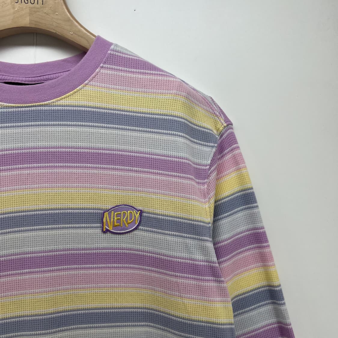 [m] 널디 멀티컬러 스트라이프 긴팔티셔츠 빈티지 상품이미지2