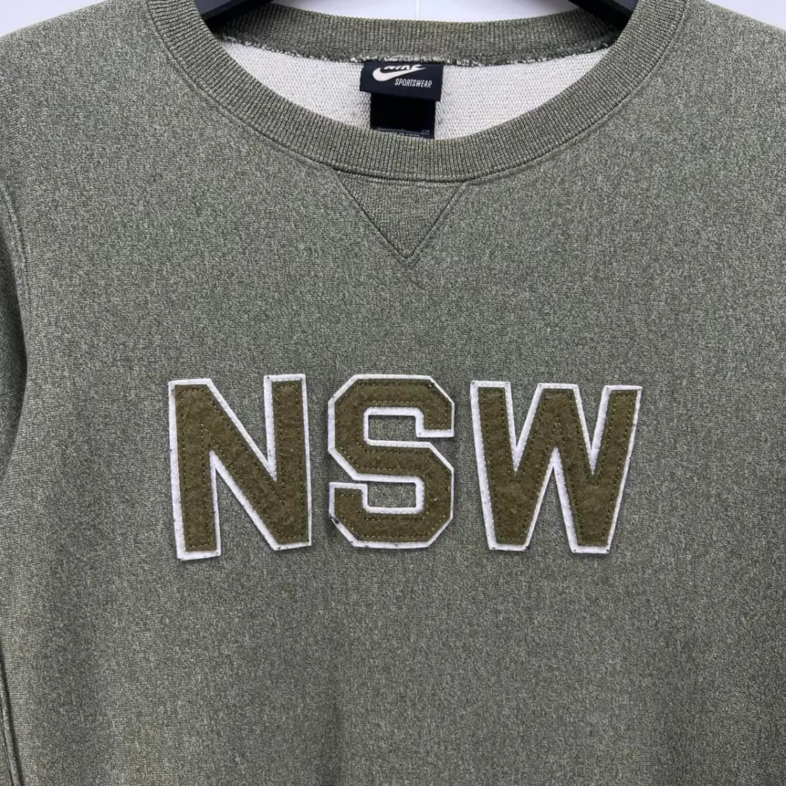 [S] 나이키 NSW 오버핏 남여공용 맨투맨 티셔츠 카키 상품이미지2