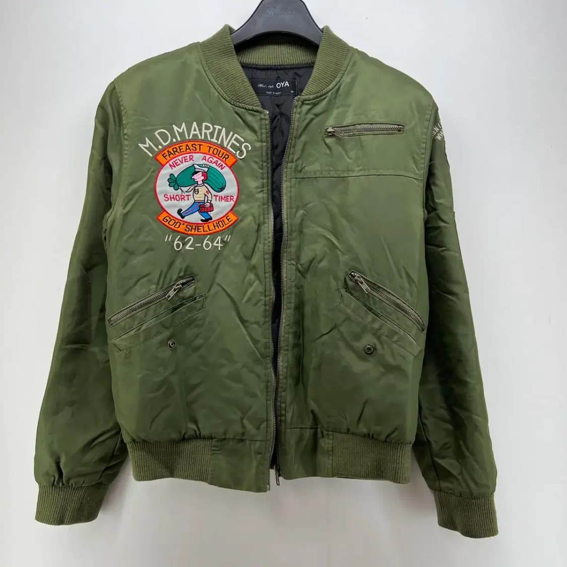 [M] OYA 남여공용 패치 MA1맛 항공점퍼 누빔자켓 빈티지 상품이미지1