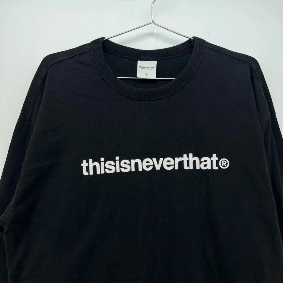 [M] 디스이즈네버댓 디네댓 로고 쭉티 긴팔 티셔츠 블랙 검정긴팔 상품이미지2