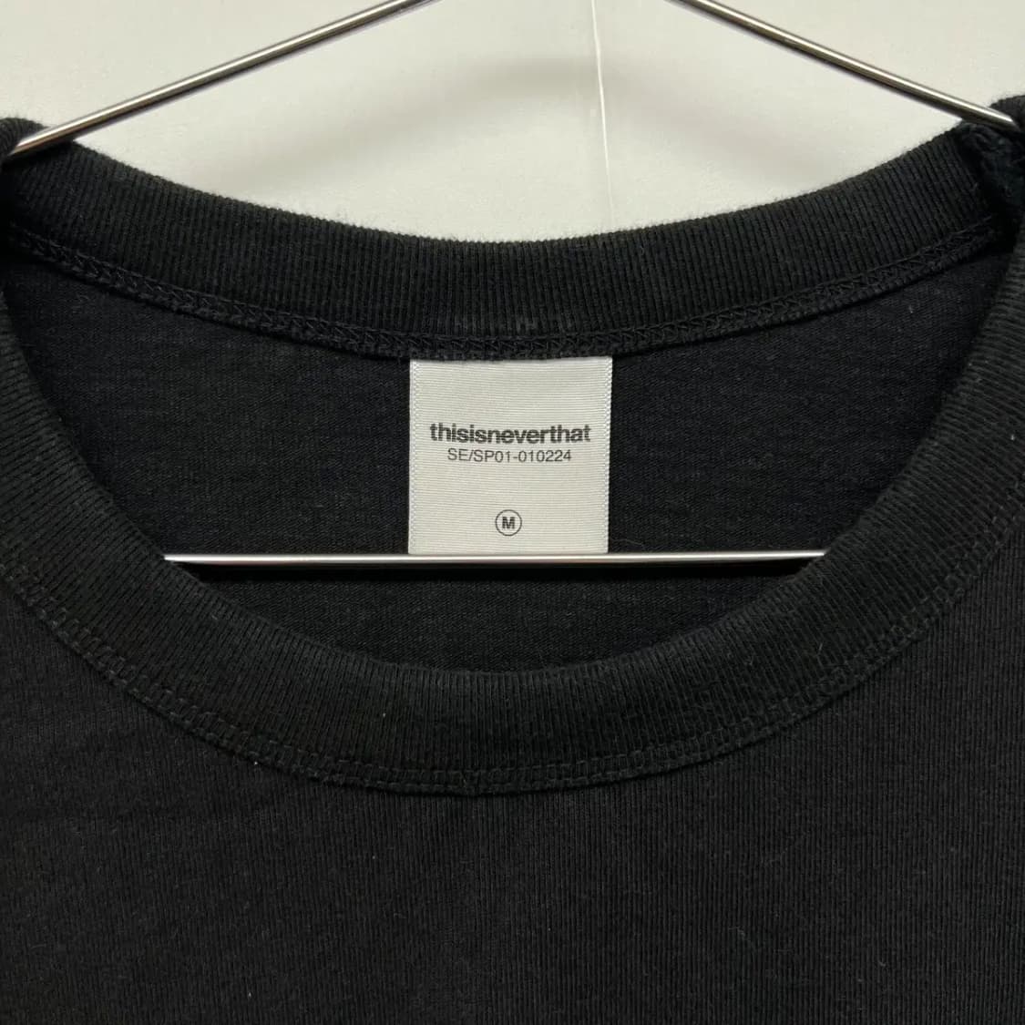 [M] 디스이즈네버댓 디네댓 로고 쭉티 긴팔 티셔츠 블랙 검정긴팔 상품이미지4