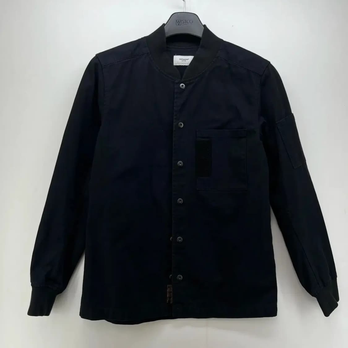 [100] 에스피오나지 긴팔 블랙 오버핏 셔츠 빈티지 상품이미지1