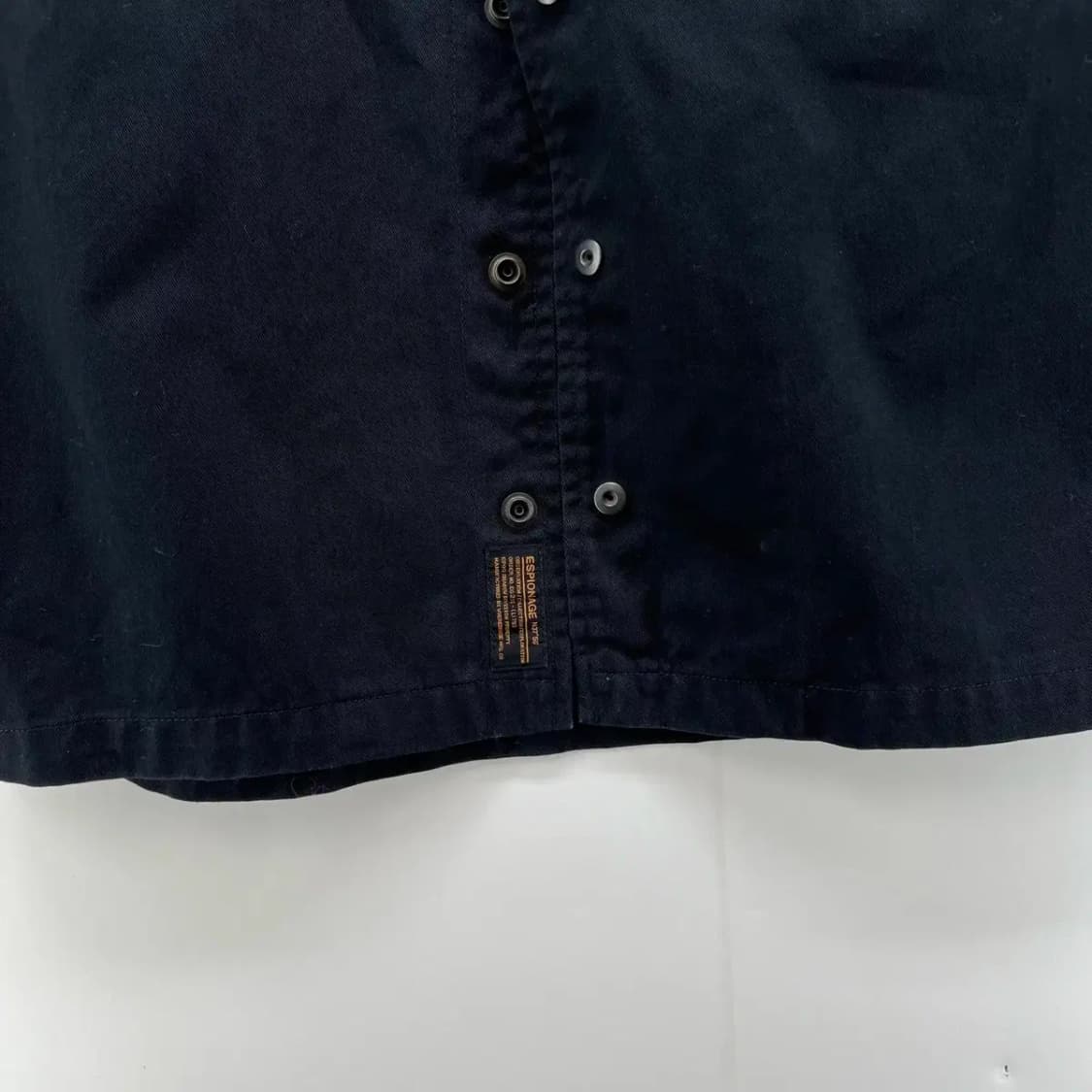 [100] 에스피오나지 긴팔 블랙 오버핏 셔츠 빈티지 상품이미지3