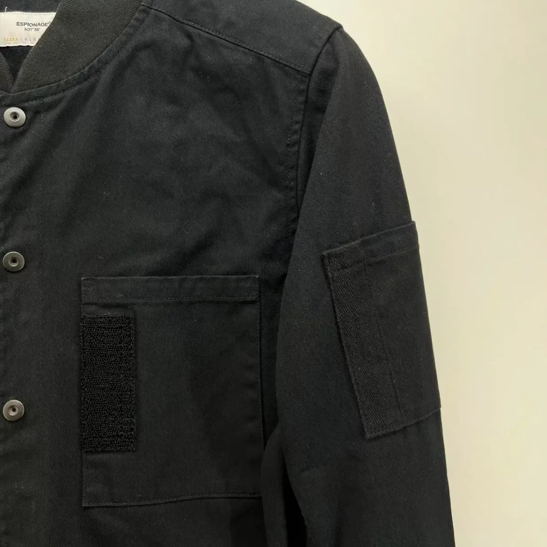 [100] 에스피오나지 긴팔 블랙 오버핏 셔츠 빈티지 상품이미지4