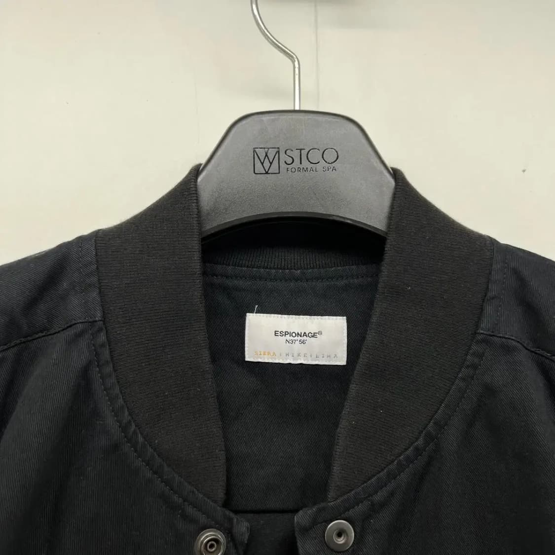 [100] 에스피오나지 긴팔 블랙 오버핏 셔츠 빈티지 상품이미지5