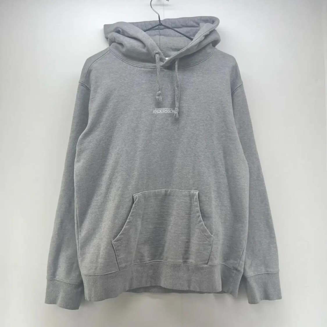 [M] ANDERSSON 오버핏 회색 그레이 남여공용 후디 후드티셔츠 상품이미지1