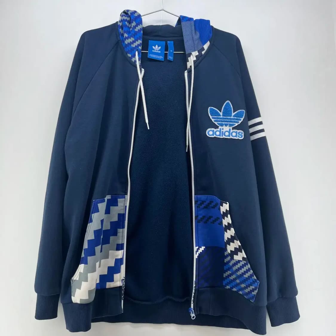 [105] 아디다스 빅로고 임파서블 오버핏 기모 후드집업티셔츠 후디 상품이미지6