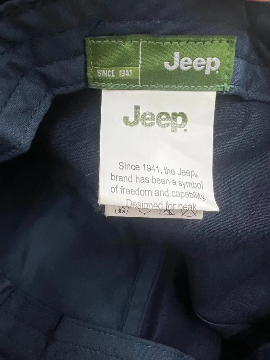 [ONE] JEEP 지프 자수로고 패치 빈티지 볼캡 모자 네이비 상품이미지6