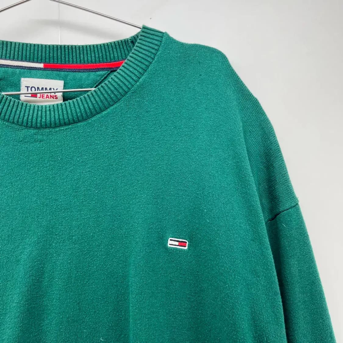 [XL] 타미힐피거 토미 빈티지 그린 남자 니트웨어 빈티지 상품이미지3