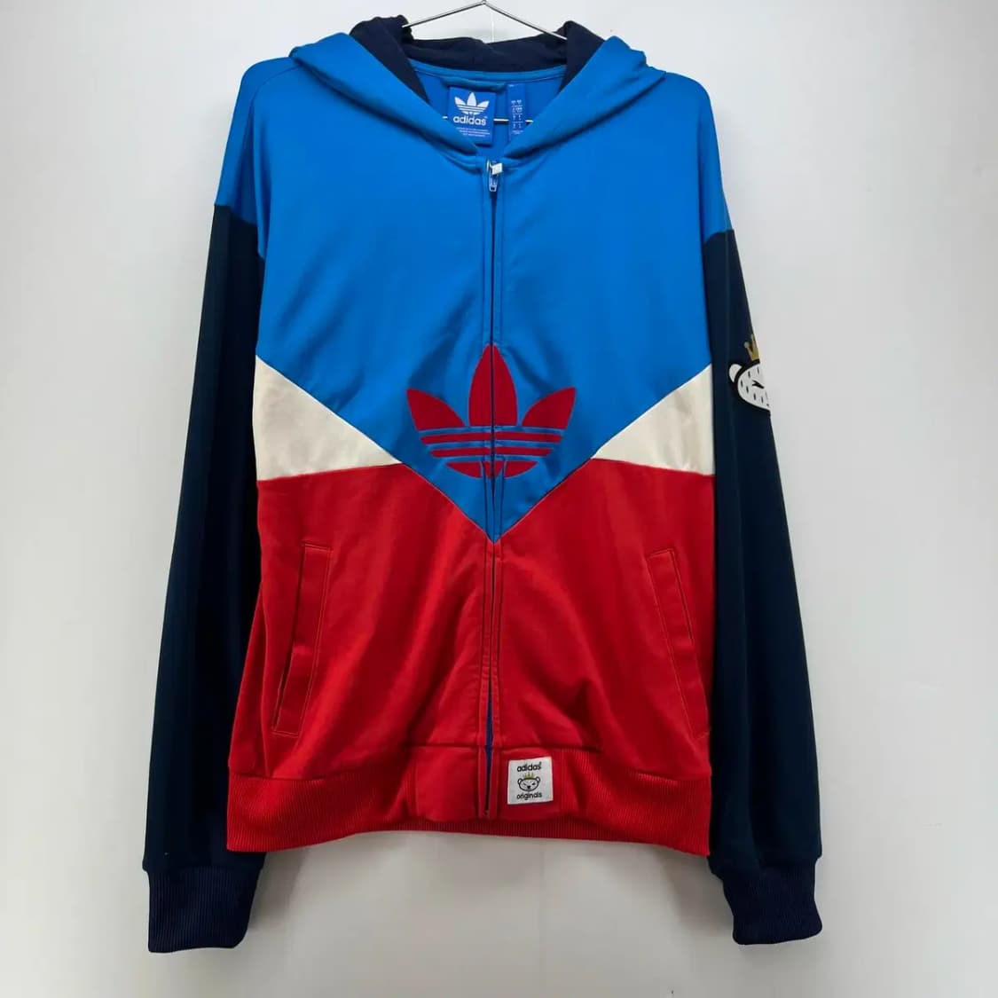 [S] 아디다스 오버핏 여성 멀티컬러 투톤 빈티지 y2k 후드티셔츠후디 상품이미지1