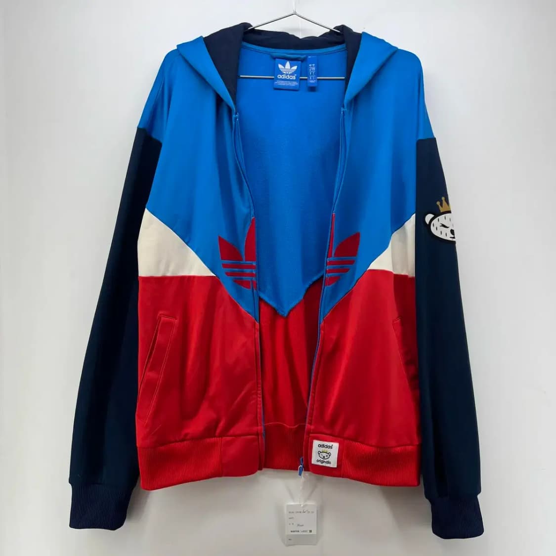 [S] 아디다스 오버핏 여성 멀티컬러 투톤 빈티지 y2k 후드티셔츠후디 상품이미지6