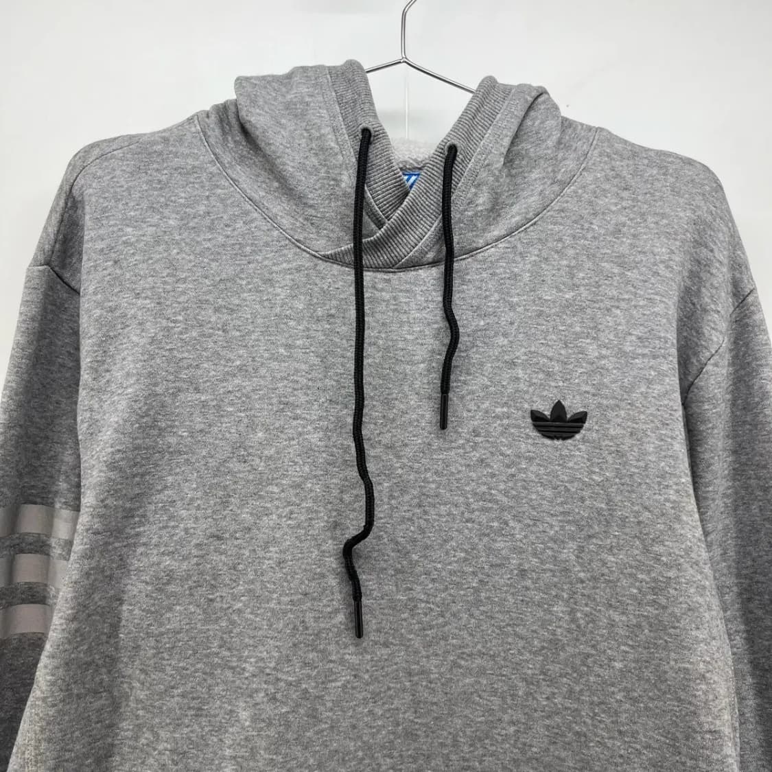 미디움 아디다스 오리지널스 포켓 오버핏 회색 후디 후드티셔츠 상품이미지2