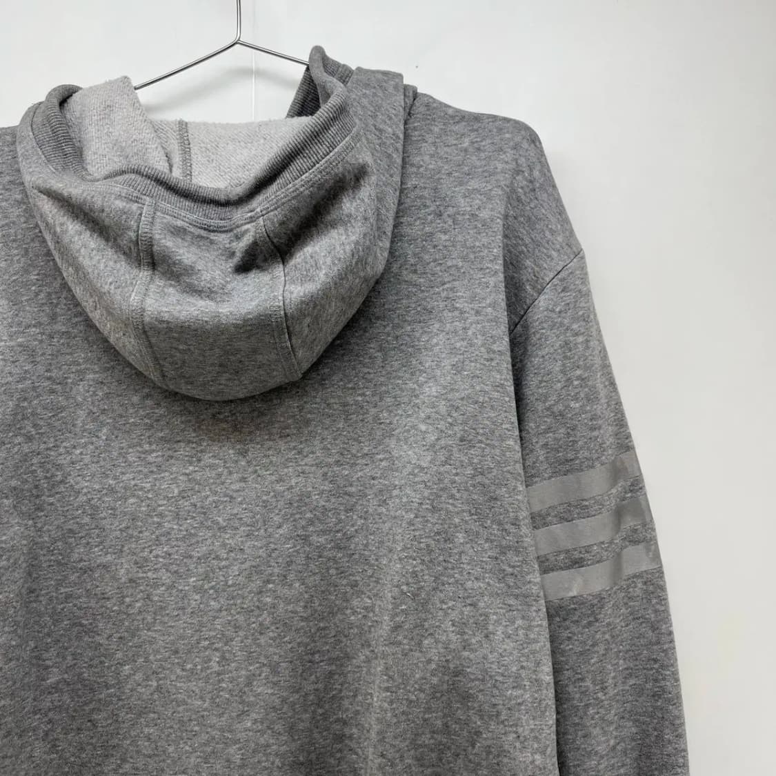 미디움 아디다스 오리지널스 포켓 오버핏 회색 후디 후드티셔츠 상품이미지8