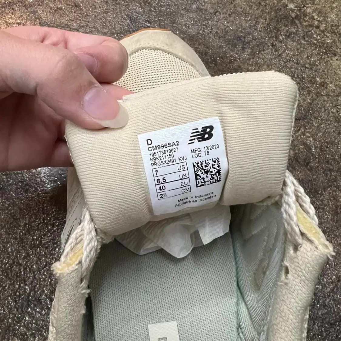 250 뉴발란스 993 베이지 빈티지 스니커즈 상품이미지3