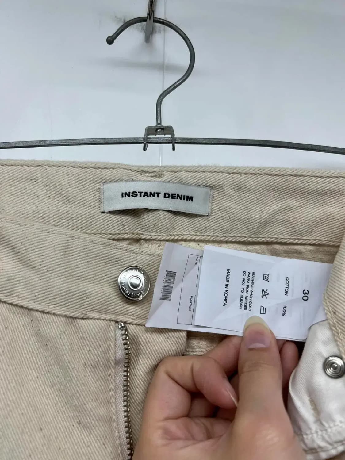 30 인스턴트 데님 슬림핏 면바지 팬츠 INSTANT DENIM 새상품급 상품이미지2