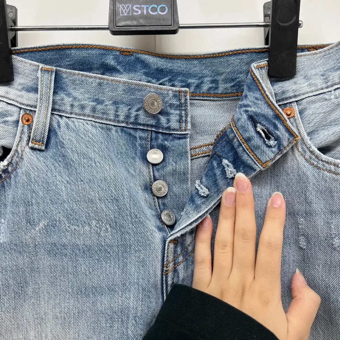 W25L32 리바이스 501 슬림핏 여자 청바지 데님팬츠 빈티지 상품이미지2
