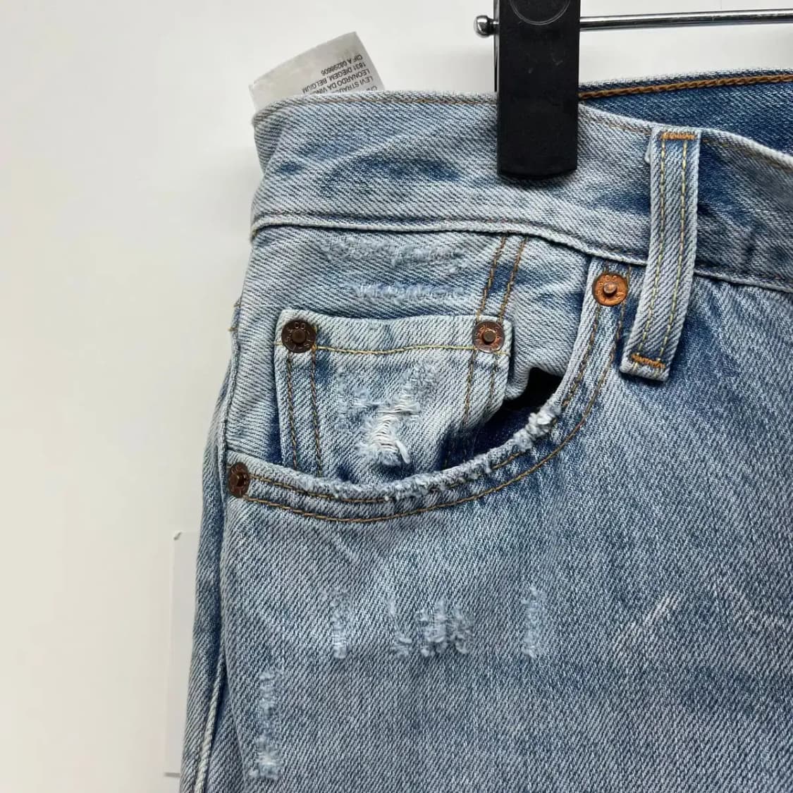 W25L32 리바이스 501 슬림핏 여자 청바지 데님팬츠 빈티지 상품이미지3
