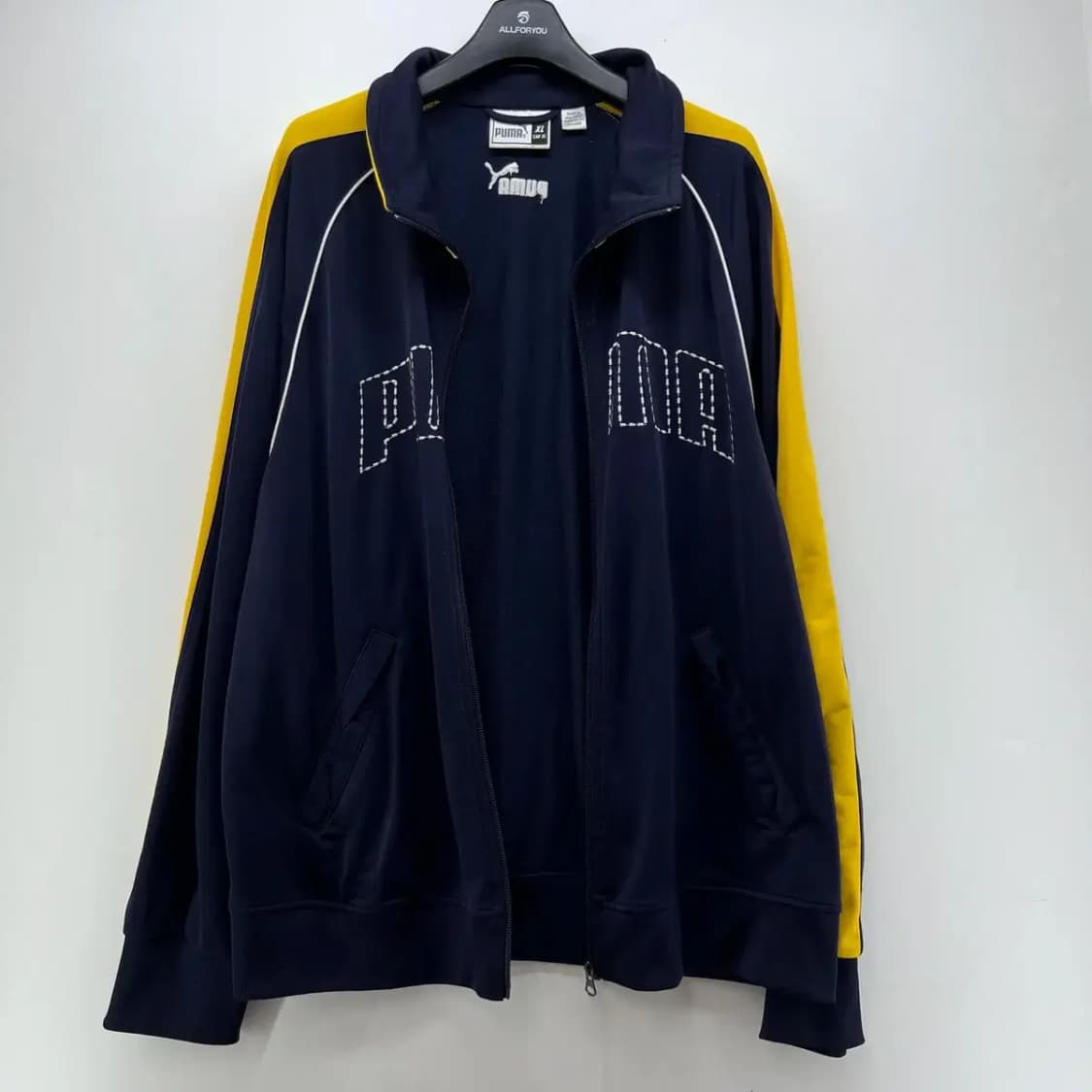 XL PUMA 푸마 남자 로고 트레이닝탑 네이비 져지 상품이미지5