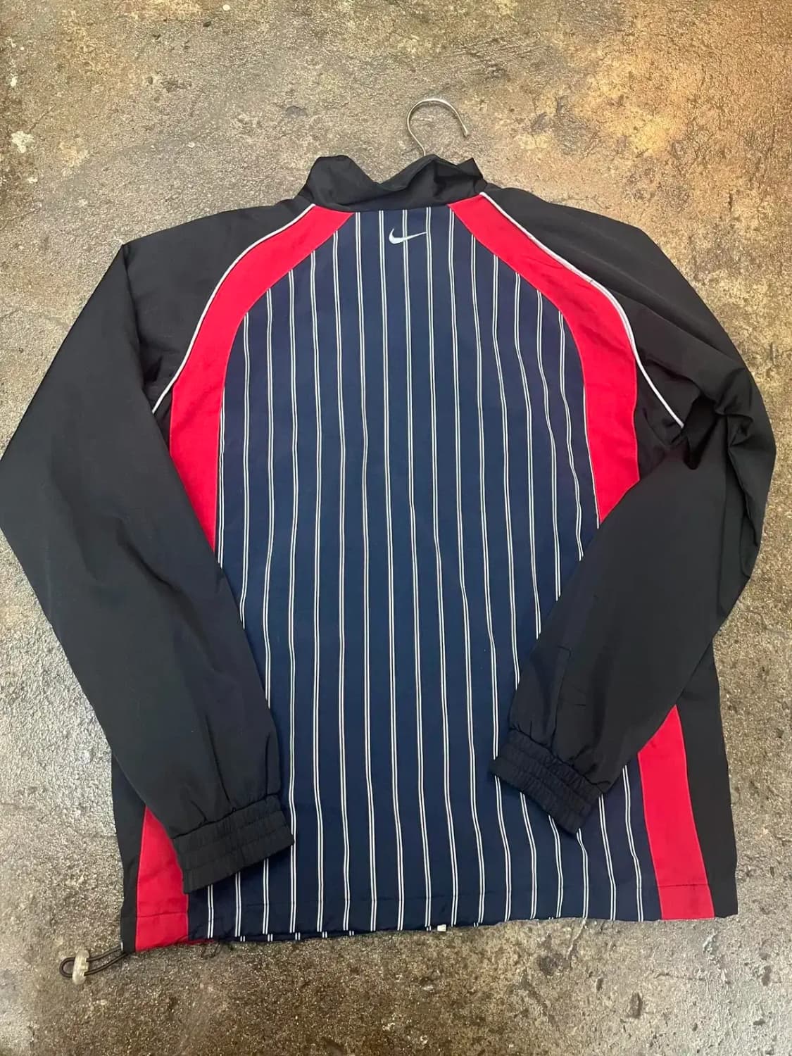 미디움 나이키 올드스쿨 멀티 스트라이프 배색 Y2K빈티지 바람막이자켓 상품이미지4