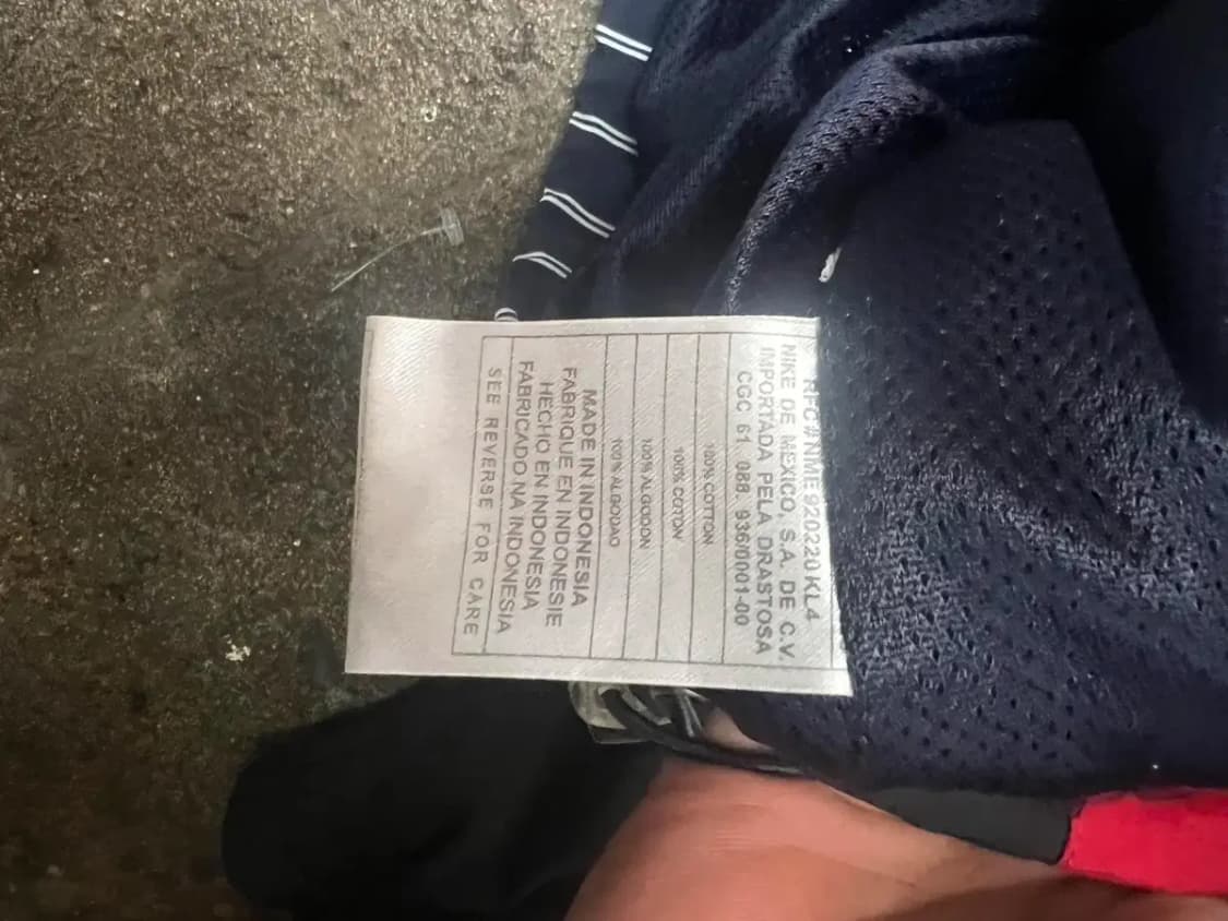 미디움 나이키 올드스쿨 멀티 스트라이프 배색 Y2K빈티지 바람막이자켓 상품이미지5