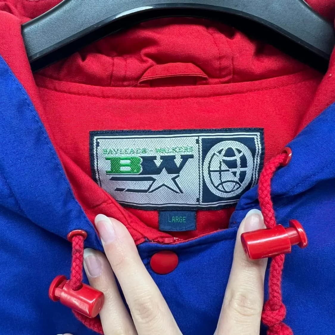 [L] BAYLEAF TEPD 오버핏 빈티지 올드스쿨 얇은 점퍼 자켓 상품이미지3