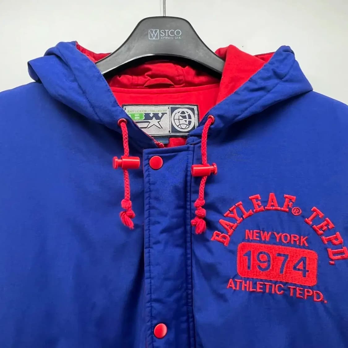 [L] BAYLEAF TEPD 오버핏 빈티지 올드스쿨 얇은 점퍼 자켓 상품이미지4