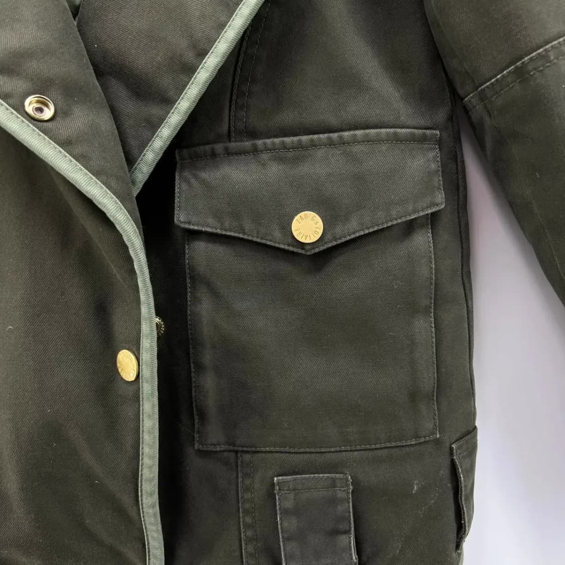 XS 자딕앤볼테르 여자 야상 누빔 밀리터리 점퍼 봄패딩 자켓 상품이미지3