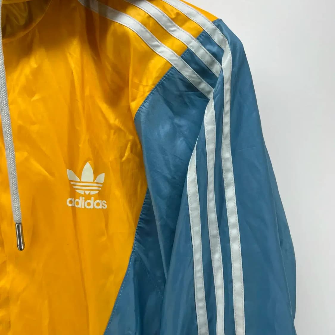 80S 아디다스 오리지널스 투톤 여자 바람막이 고어고프룩 빈티지 상품이미지4